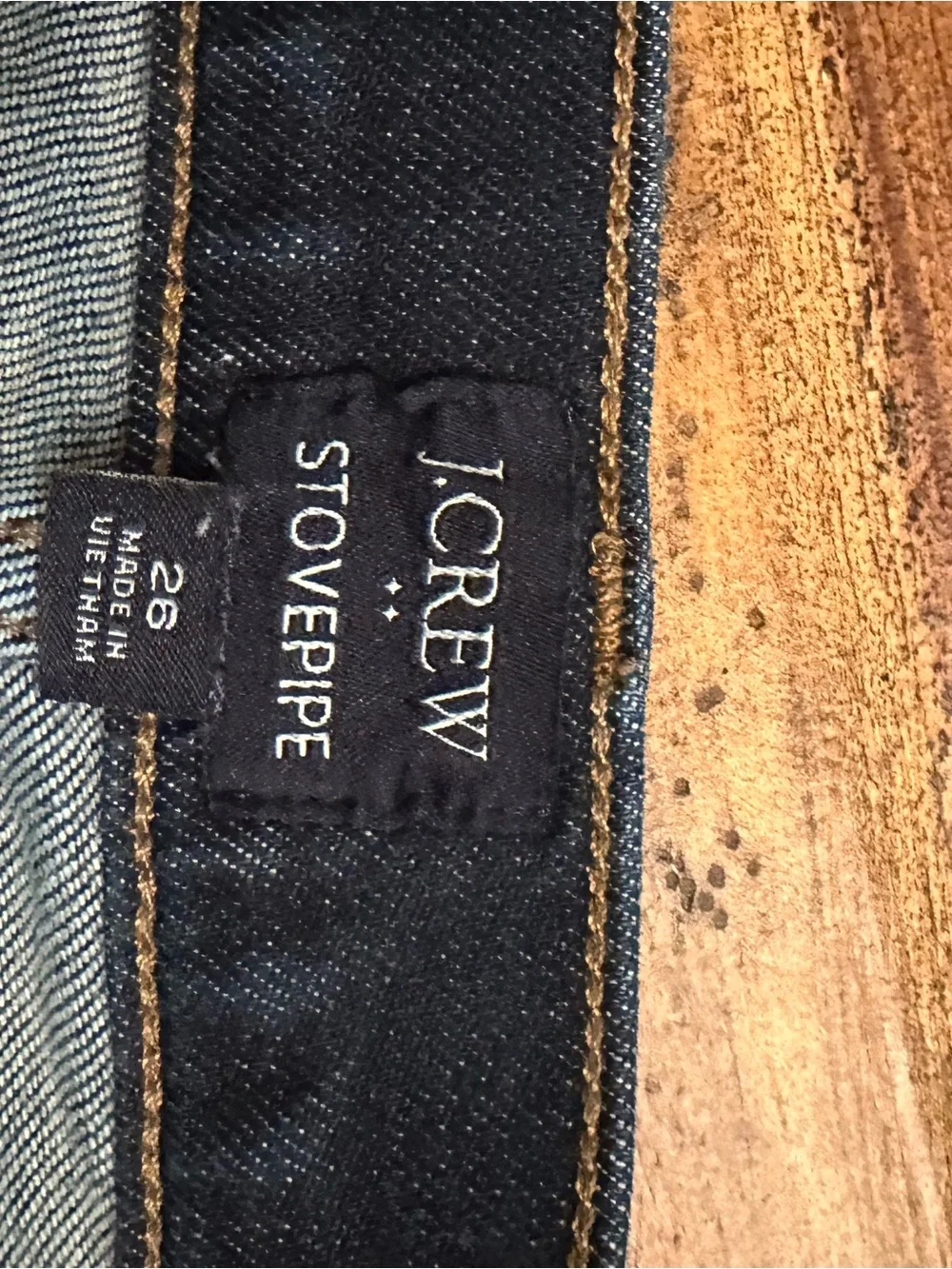 J. Crew Women's Dark Navy Straight Jeans - Picture 3 of 4